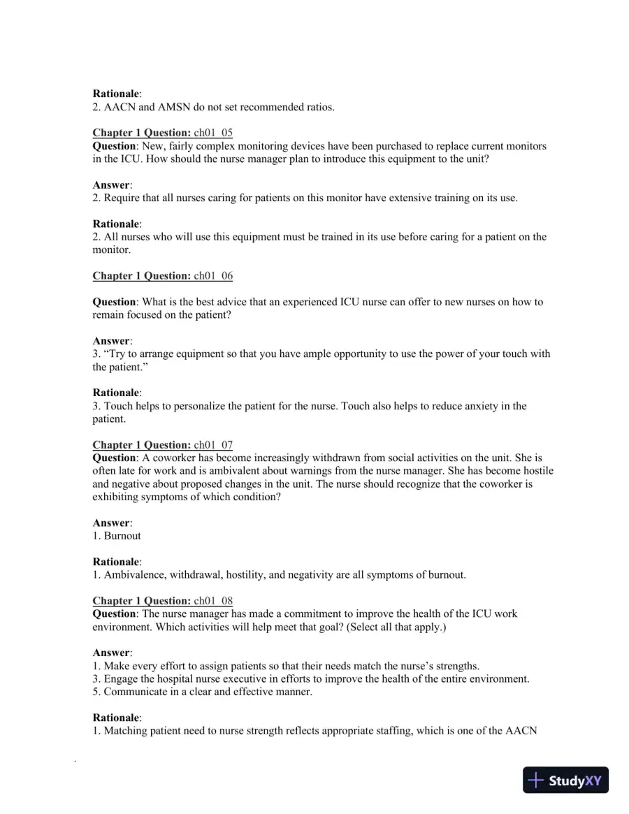 Class Notes for High-Acuity Nursing, 7th Edition, page 10