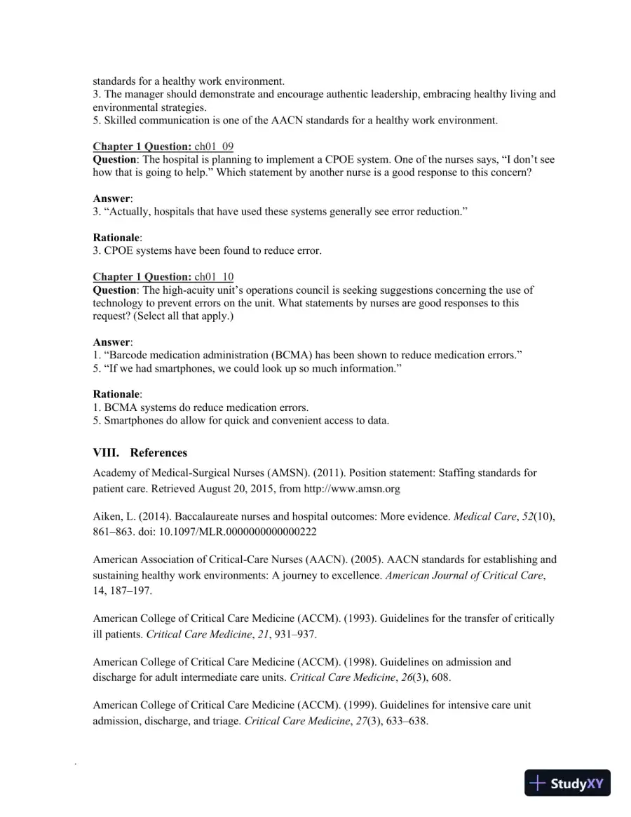 Class Notes for High-Acuity Nursing, 7th Edition, page 11
