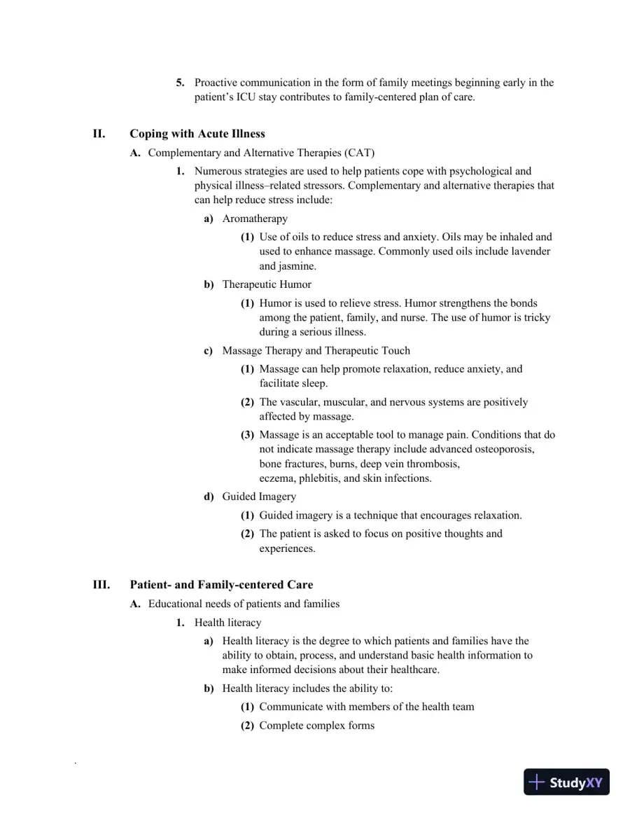 Class Notes for High-Acuity Nursing, 7th Edition, page 17