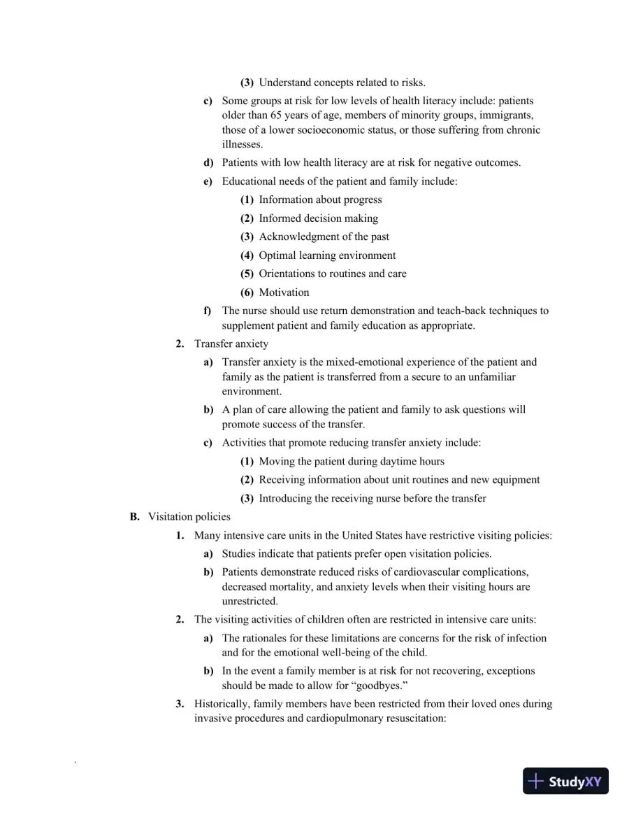 Class Notes for High-Acuity Nursing, 7th Edition, page 18