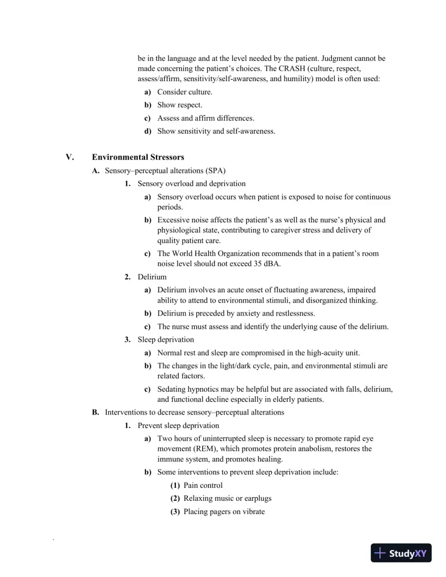 Class Notes for High-Acuity Nursing, 7th Edition, page 20