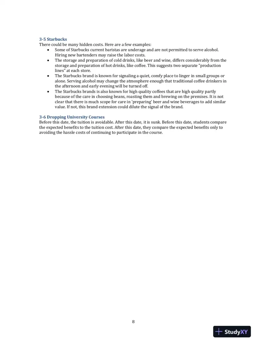 Managerial Economics, 3rd Edition Solution Manual, page 11