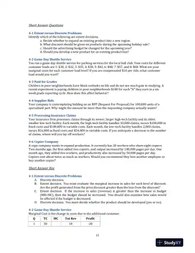 Managerial Economics, 3rd Edition Solution Manual - Page 14 preview image