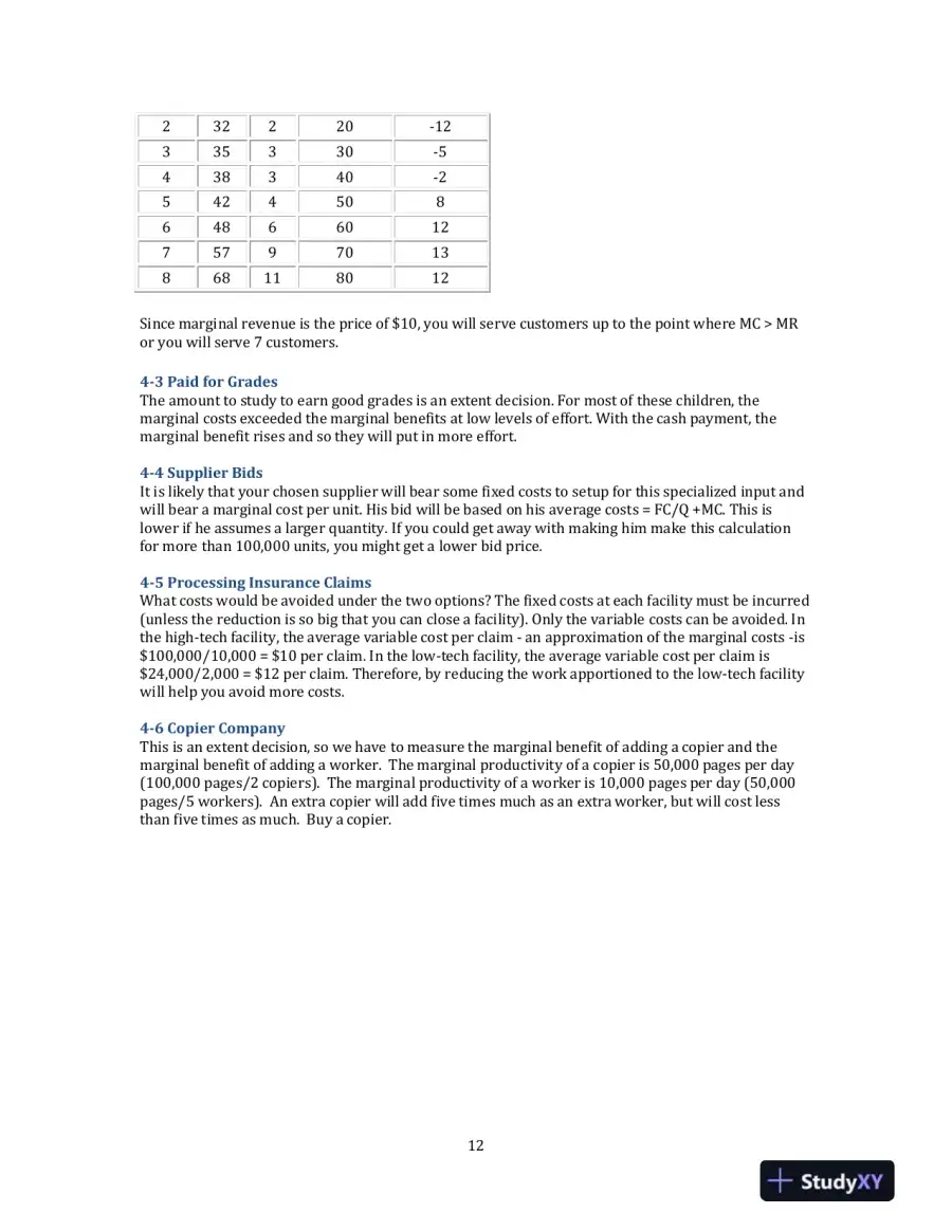 Managerial Economics, 3rd Edition Solution Manual, page 15