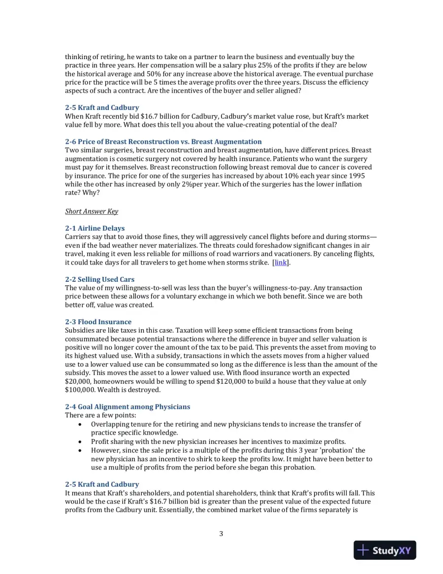 Managerial Economics, 3rd Edition Solution Manual, page 6