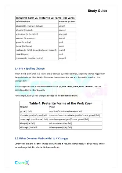 Spanish I - The Imperfect Tense - Page 4 preview image