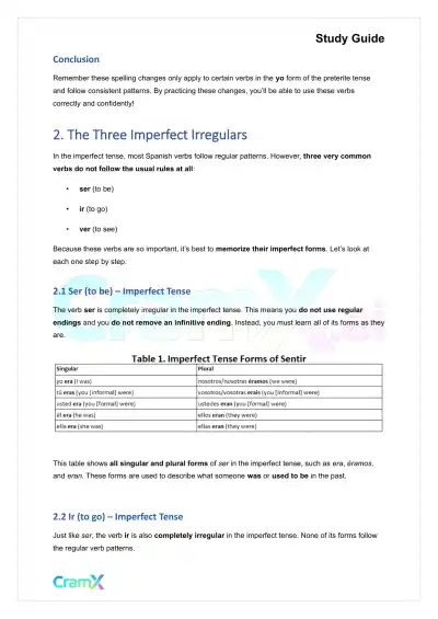 Spanish I - The Imperfect Tense - Page 6 preview image