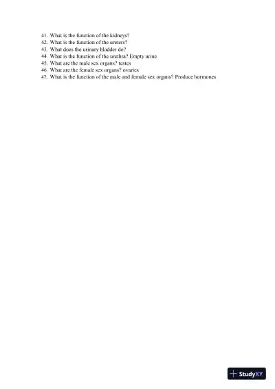 2024-2025 HESI A2 Anatomy and Physiology Practice Exam with Answers (588 Solved Questions) - Page 7 preview image