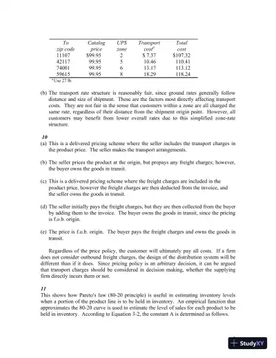 Solution Manual for Business Logistics/Supply Chain Management, 5th Edition - Page 8 preview image