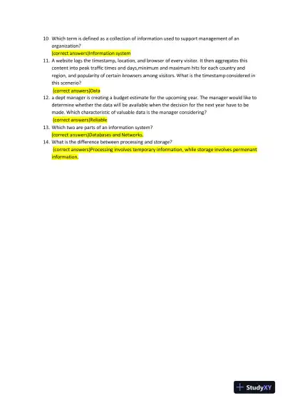 2022-2024 WGU C182 Computer Science Real Exam With Answers (70 Solved Questions) - Page 4 preview image