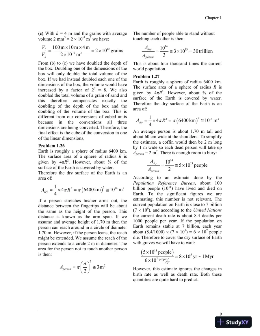 Physics For The Life Sciences , 2nd UK Ed. Edition Solution Manual, page 10