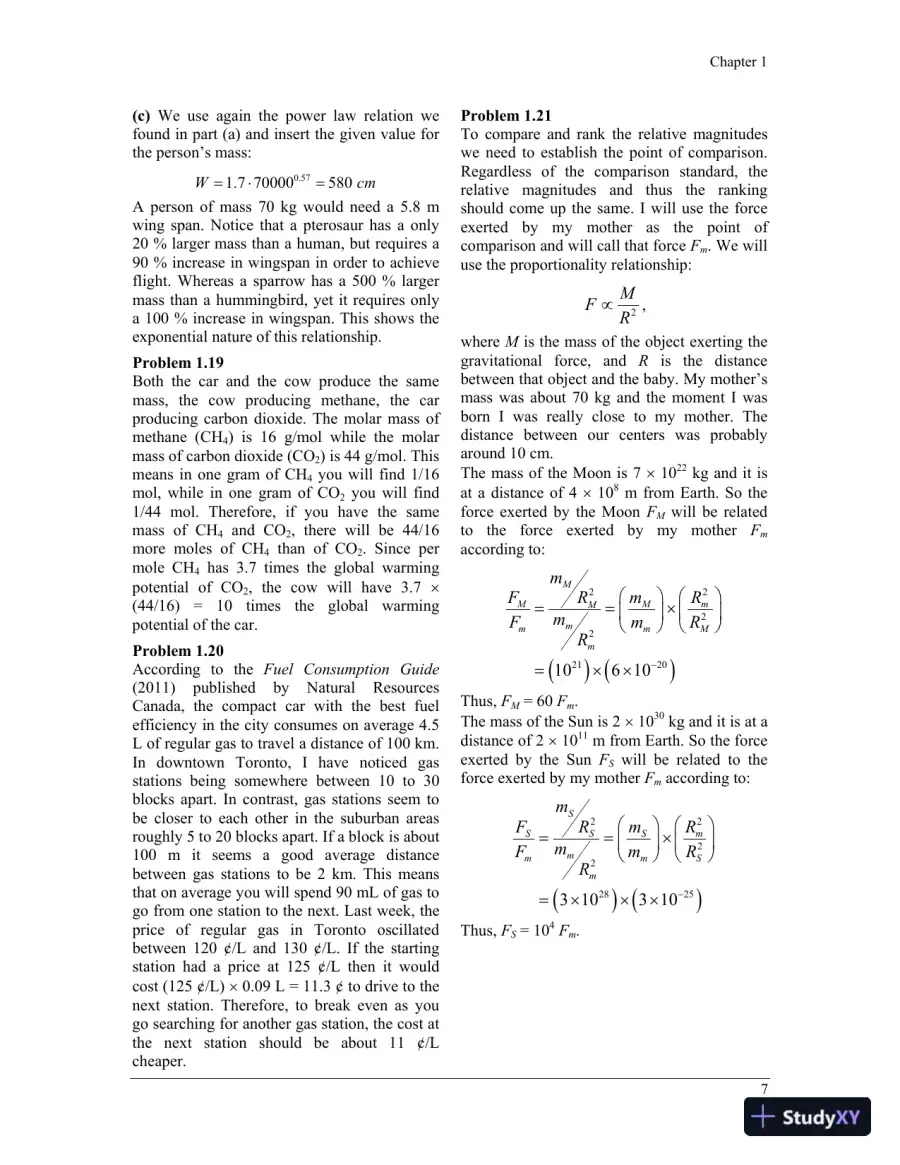 Physics For The Life Sciences , 2nd UK Ed. Edition Solution Manual, page 8