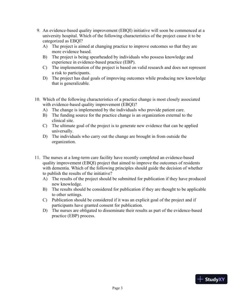 Test Bank For Evidence-Based Practice in Nursing and Healthcare, 4th Edition, page 14