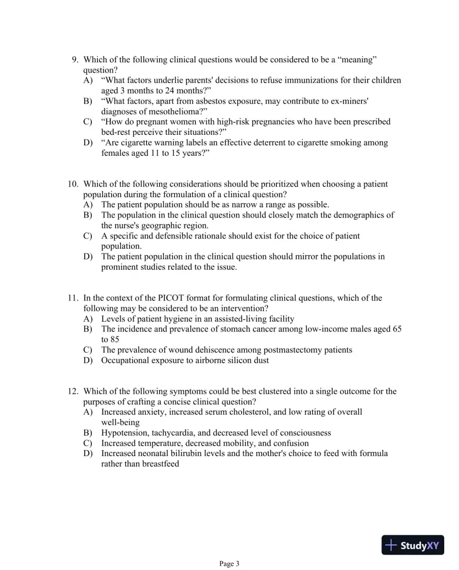 Test Bank For Evidence-Based Practice in Nursing and Healthcare, 4th Edition, page 19