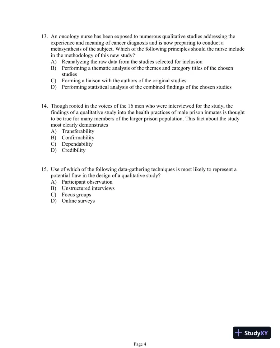 Test Bank For Evidence-Based Practice in Nursing and Healthcare, 4th Edition, page 25