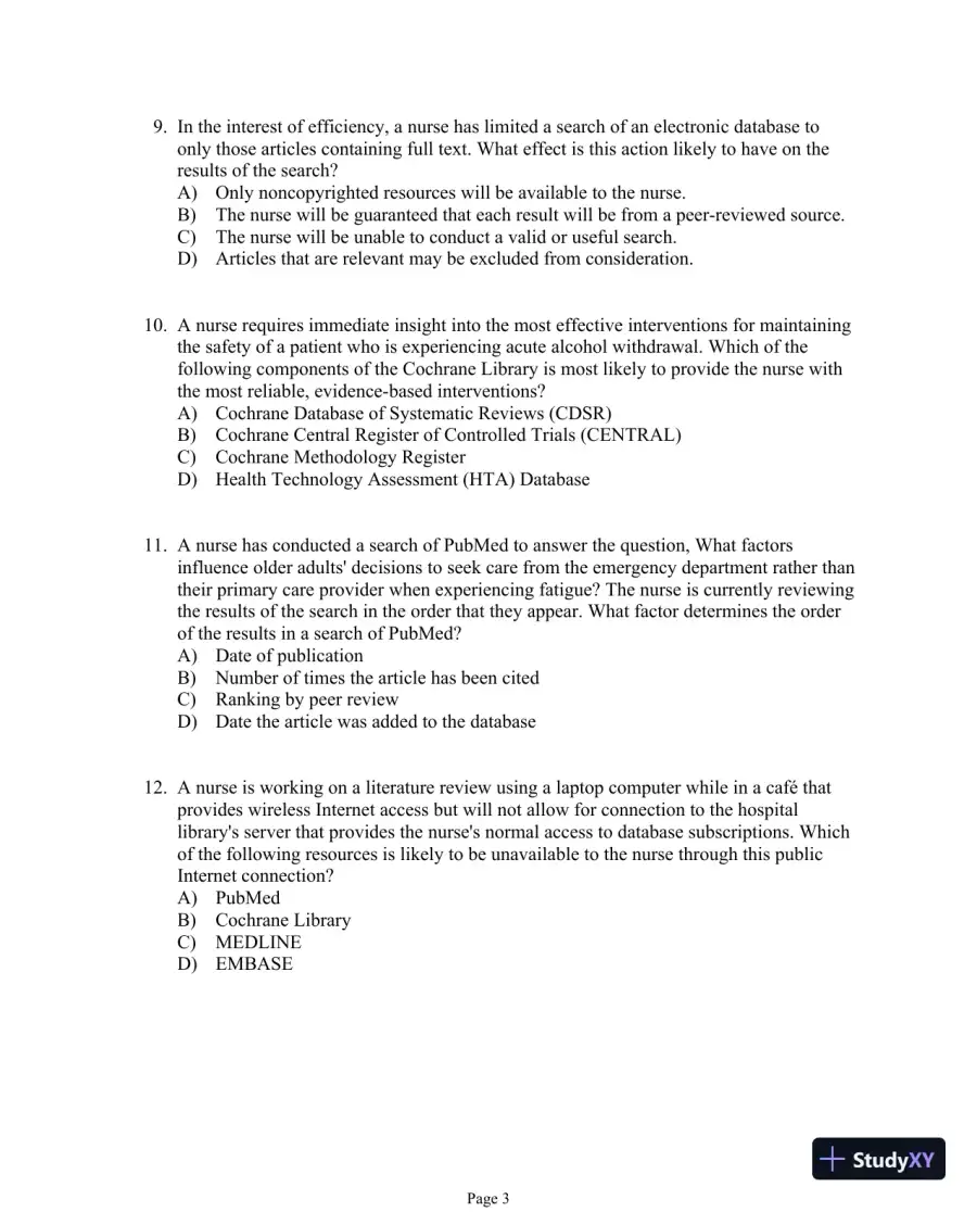 Test Bank For Evidence-Based Practice in Nursing and Healthcare, 4th Edition, page 4