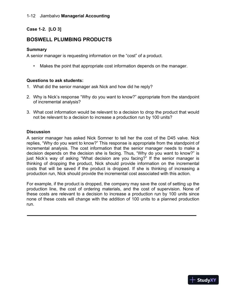 Solution Manual For Managerial Accounting, 7th Edition, page 13