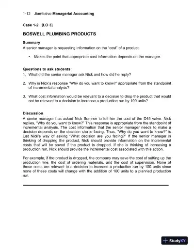 Solution Manual For Managerial Accounting, 7th Edition - Page 13 preview image