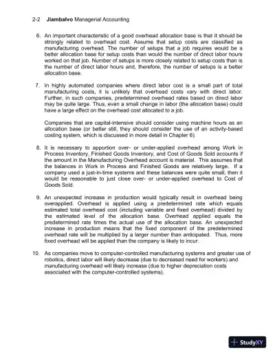 Solution Manual For Managerial Accounting, 7th Edition - Page 15 preview image