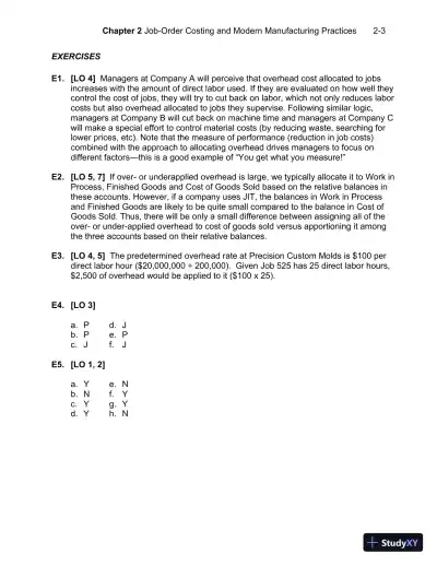 Solution Manual For Managerial Accounting, 7th Edition - Page 16 preview image
