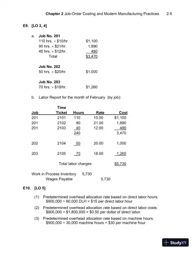 Solution Manual For Managerial Accounting, 7th Edition - Page 18 preview image