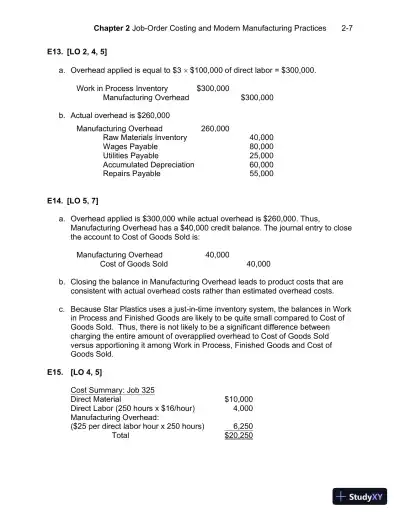 Solution Manual For Managerial Accounting, 7th Edition - Page 20 preview image