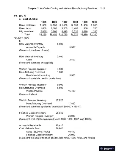 Solution Manual For Managerial Accounting, 7th Edition - Page 24 preview image