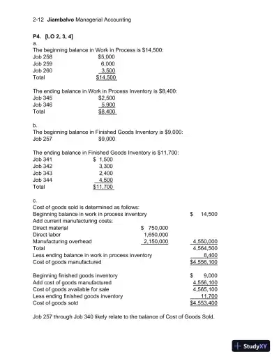 Solution Manual For Managerial Accounting, 7th Edition - Page 25 preview image