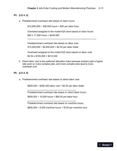 Solution Manual For Managerial Accounting, 7th Edition - Page 26 preview image