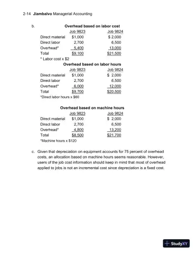 Solution Manual For Managerial Accounting, 7th Edition - Page 27 preview image