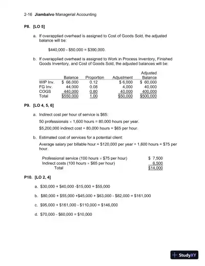 Solution Manual For Managerial Accounting, 7th Edition - Page 29 preview image