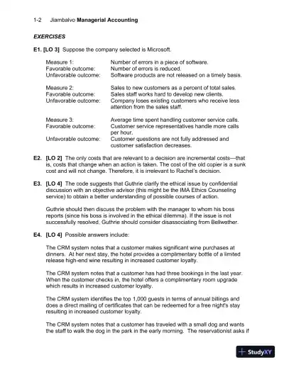 Solution Manual For Managerial Accounting, 7th Edition - Page 3 preview image