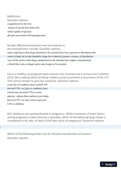 2024-2025 MN553 Advanced Pharmacology Final Exam with Answers (94 Solved Questions) - Page 6 preview image