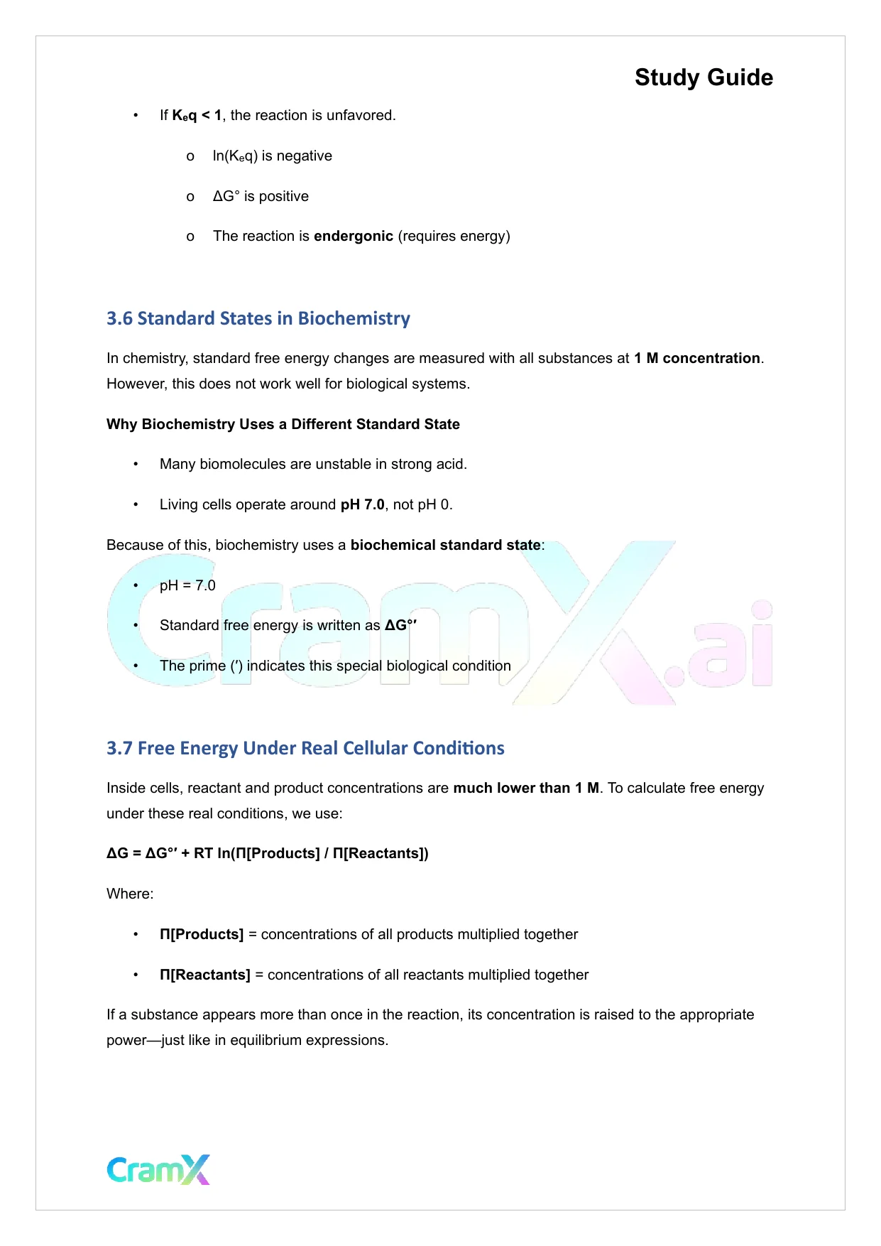Biochemistry I - Introduction to Biological Energy Flow - Page 5 preview image
