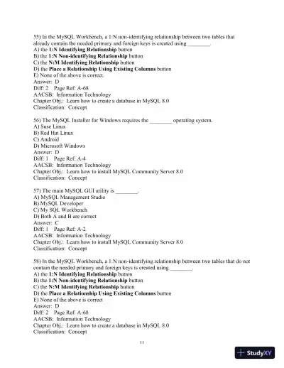 Test Bank for Database Concepts, 9th Edition - Page 12 preview image