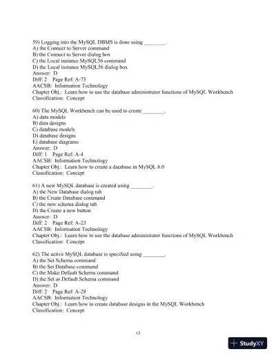 Test Bank for Database Concepts, 9th Edition - Page 13 preview image