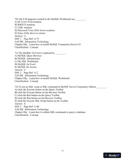 Test Bank for Database Concepts, 9th Edition - Page 16 preview image