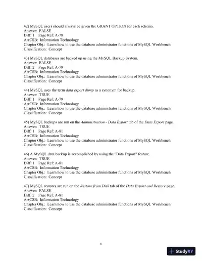 Test Bank for Database Concepts, 9th Edition - Page 9 preview image