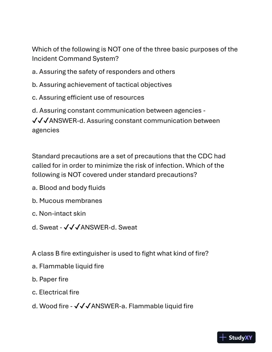 2024 IAHSS Healthcare Assessment Basic Officer Certification With Answers (88 Solved Questions), page 7