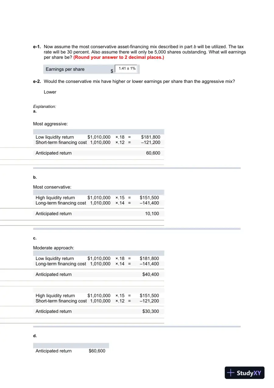 Liberty University BUSI 320 connect homework 3 correct answers 100% guaranteed with explanations, page 11