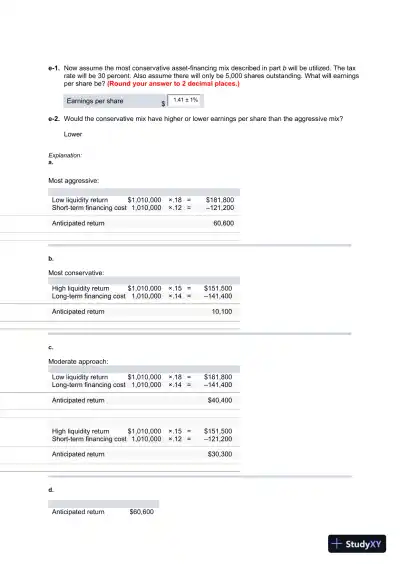 Liberty University BUSI 320 connect homework 3 correct answers 100% guaranteed with explanations - Page 11 preview image