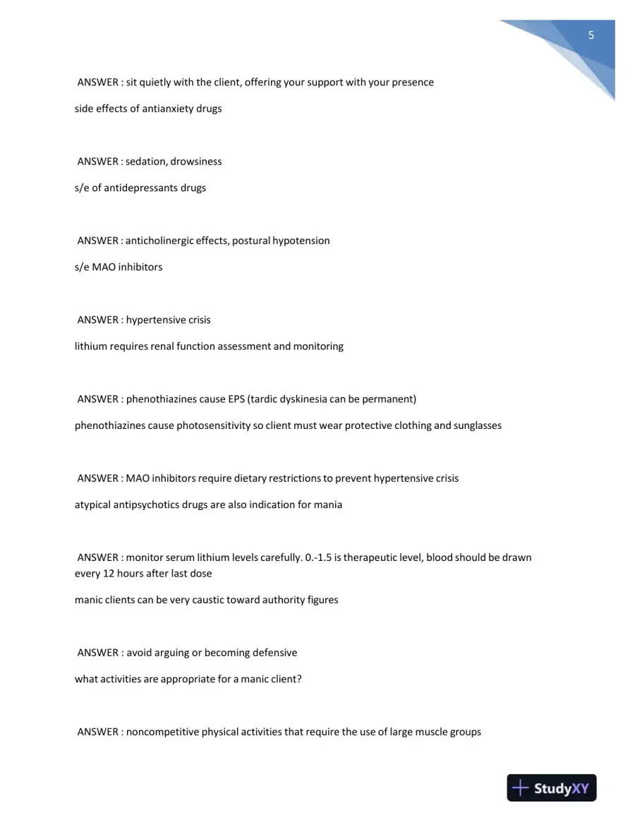 2023 HESI Fundamentals of Nursing Practice Exam With Answers (319 Solved Questions), page 6