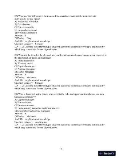 Test Bank for Business Essentials, 13th Edition - Page 10 preview image