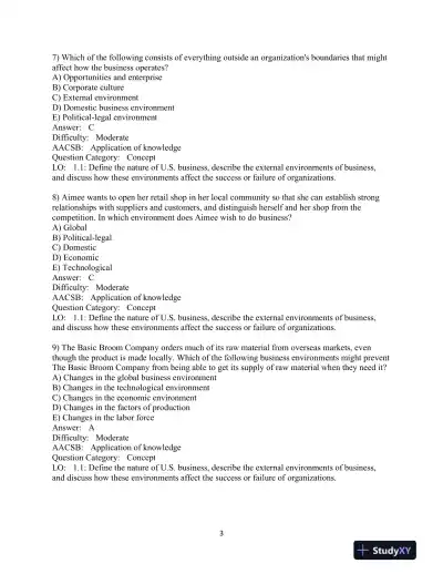 Test Bank for Business Essentials, 13th Edition - Page 4 preview image