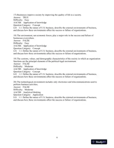 Test Bank for Business Essentials, 13th Edition - Page 7 preview image