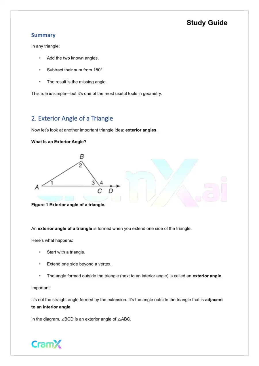 Geometry - Triangles, page 3