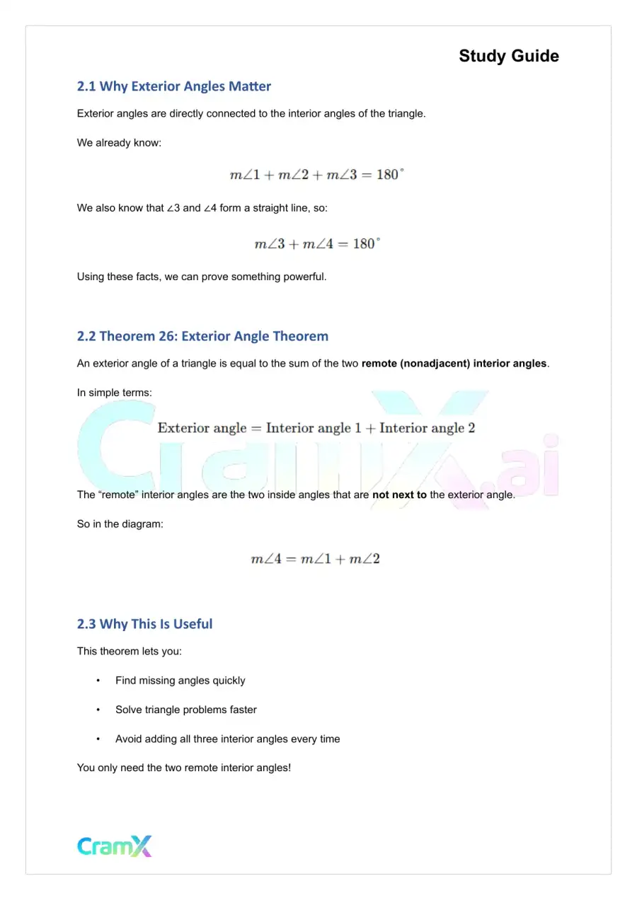 Geometry - Triangles, page 4