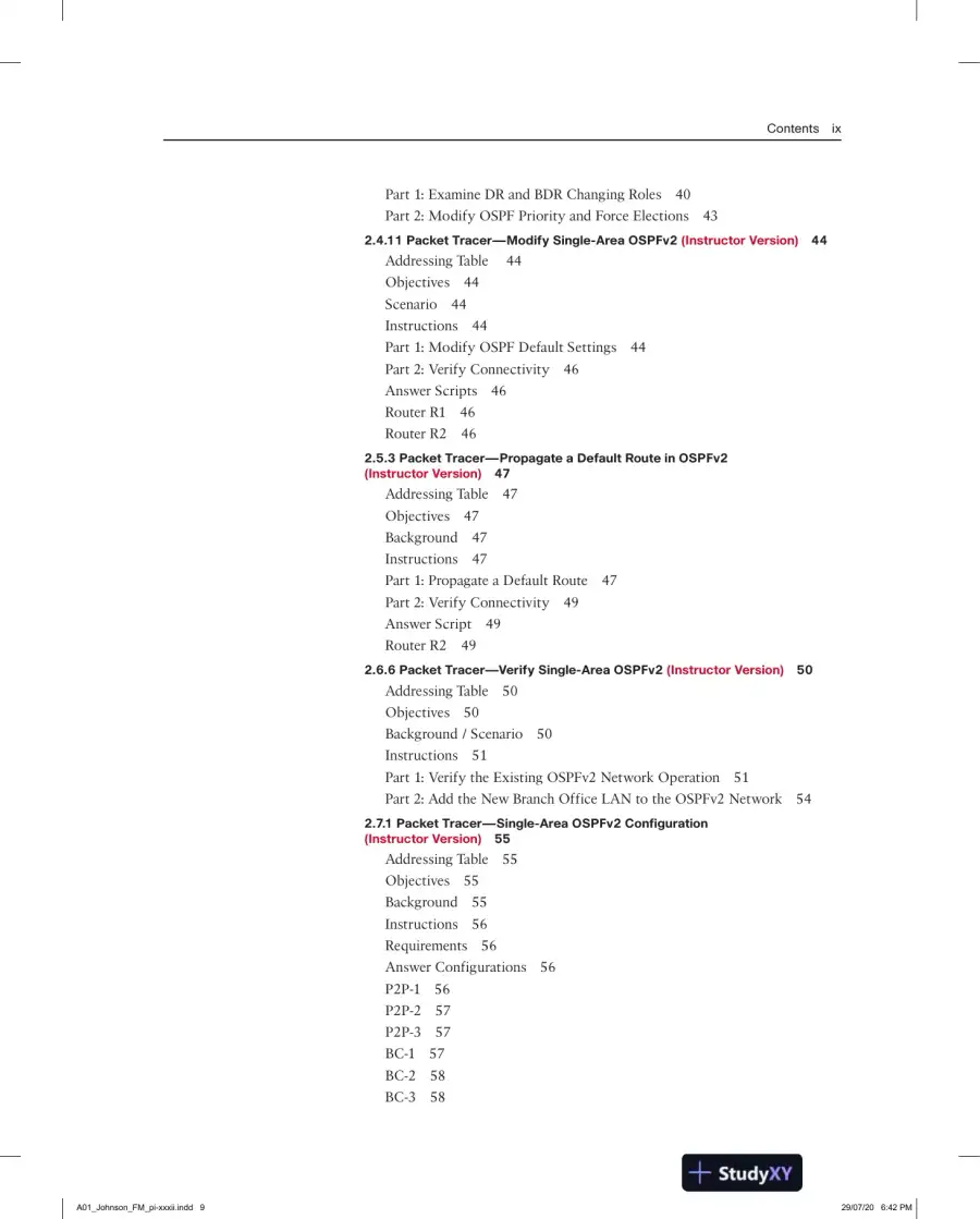 Solution Manual for Enterprise Networking, Security, and Automation Labs and Study Guide (CCNAv7), page 6