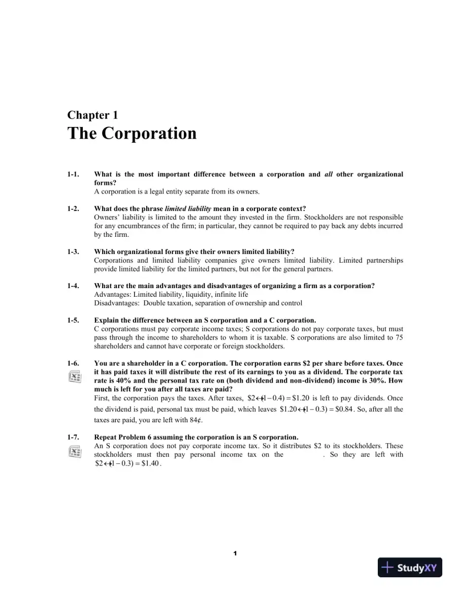 Corporate Finance, Global Second Edition Solution Manual, page 4