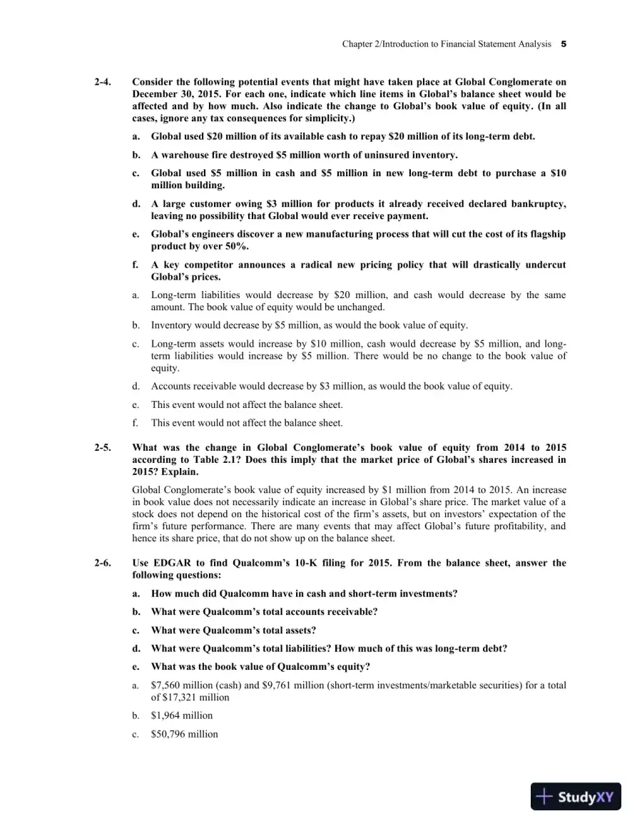 Corporate Finance, Global Second Edition Solution Manual, page 8